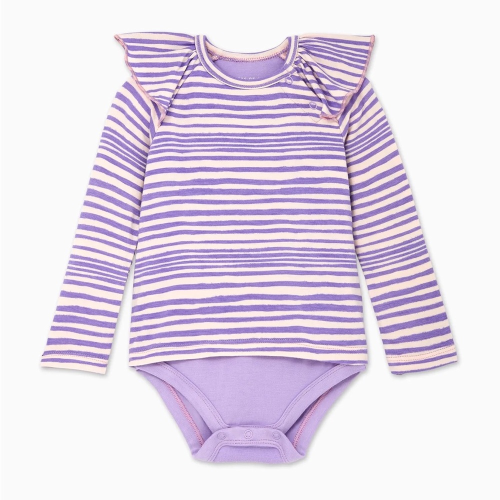 Rockets of Awesome animal print stripe 2-Fer Bodysuit, 18-24m